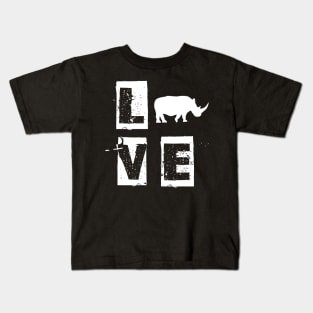 Rhino Love Kids T-Shirt